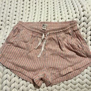 Billabong Women’s Coral Striped Drawstring Shorts (M)